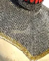 6 in 1 Ring Medieval High Neck Chainmail Collar image 4