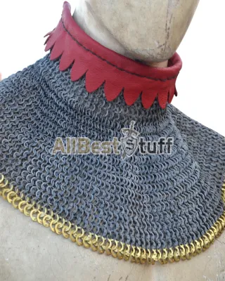 6 mm Flat Riveted Solid Rings Chain Maille Gorget