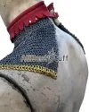 6 mm Flat Riveted Solid Rings Chain Maille Gorget image 2