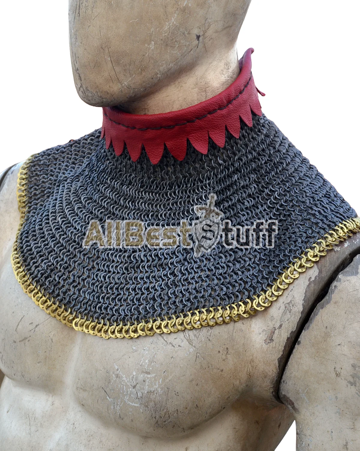 6 mm Flat Riveted Solid Rings Chain Maille Gorget