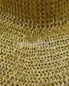 Brass Chainmail Collar 6 mm flat riveted with solid rings image 1