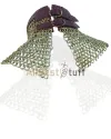 Solid Brass 9 MM Flat Dome Pin Riveted High Neck Chainmail Collar image 3