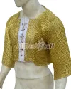 Brass Riveted Chainmail Voider Flat Ring image 2