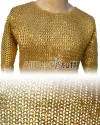Flat Riveted Brass Chain Mail Original Brass for Chest 36 image 4