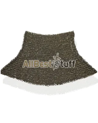 Original Brass Riveted Chain Mail Aventail Round Riveted Rings Medium