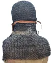 16 Gauge 9 mm Round Copper Riveted Chainmail Hood image 1