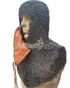 16 Gauge 9 mm Round Copper Riveted Chainmail Hood image 4