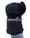 Chainmail Mittens pair of Padded Linen Stitched image 3