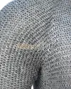 6 MM Flat Dome Pin Riveted Alternating Solid Chainmail Voider image 5