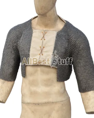 6 MM Flat Dome Pin Riveted Alternating Solid Chainmail Voider