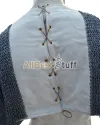 6 MM Flat Dome Pin Riveted Alternating Solid Chainmail Voider image 3