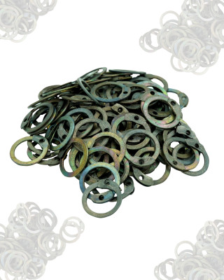 9 MM Flat Titanium Loose Rings and Stainless Steel Rivets
