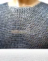 16 Gauge 8mm Round Riveted with Alternate Sold Ring Chain Mail Shirt Medium image 1