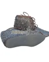 Medieval Ankle Leather Shoes with Titanium Chainmail image 3