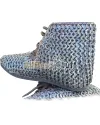 Medieval Ankle Leather Shoes with Titanium Chainmail image 4