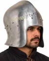 Medieval 15th Century Barbute Helmet Made of 14 Gauge Steel image 1