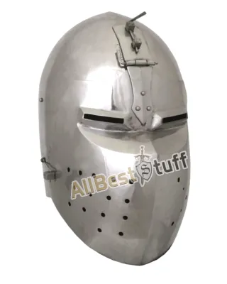 Medieval Bascinet Helmet 14th Century made from 14 Gauge Steel