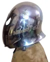 Medieval 16 Gauge Steel European Barbute with Visor image 1
