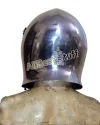Medieval 16 Gauge Steel European Barbute with Visor image 2