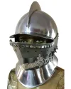 Medieval Burgonet with visor Helmet made of 16 Gauge Steel image 4