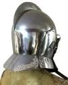 Medieval Burgonet with visor Helmet made of 16 Gauge Steel image 1